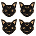 Mystic Mog Cat Face Coaster Set - The Gift Cabin UK