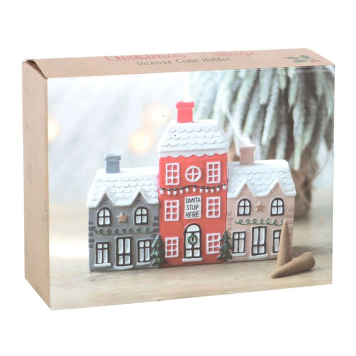 Christmas Village Incense Cone Holder - The Gift Cabin UK