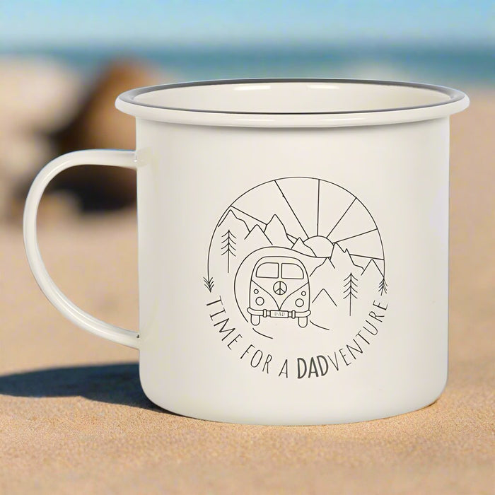 Dadventure Enamel Camping Mug - The Gift Cabin UK