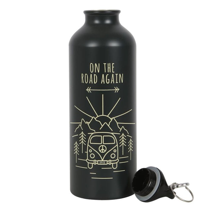 On The Road Again Metal Water Bottle - The Gift Cabin UK