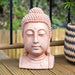 41cm Terracotta Effect Buddha Head Ornament - The Gift Cabin UK