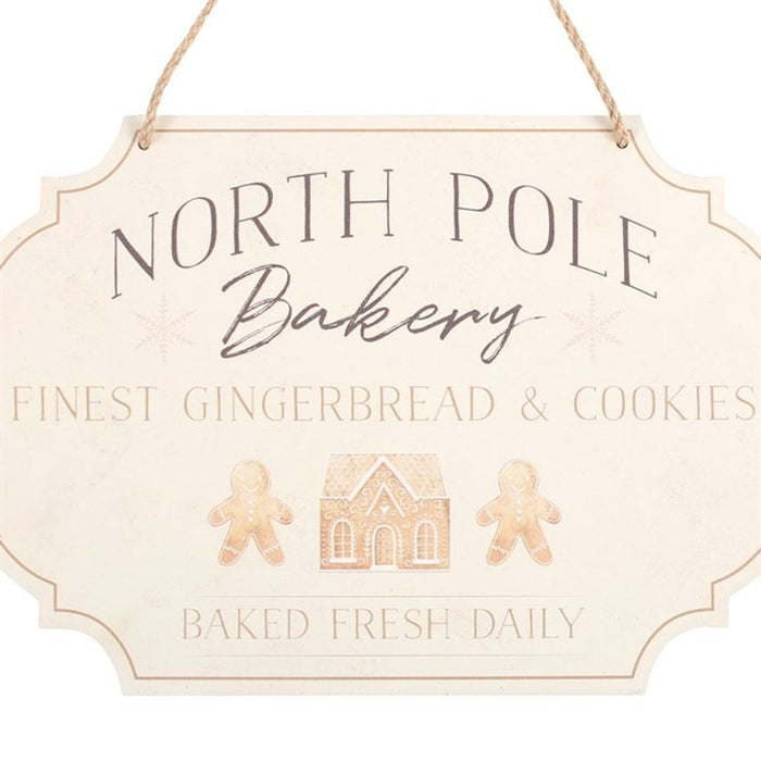 North Pole Bakery Hanging Sign - The Gift Cabin UK