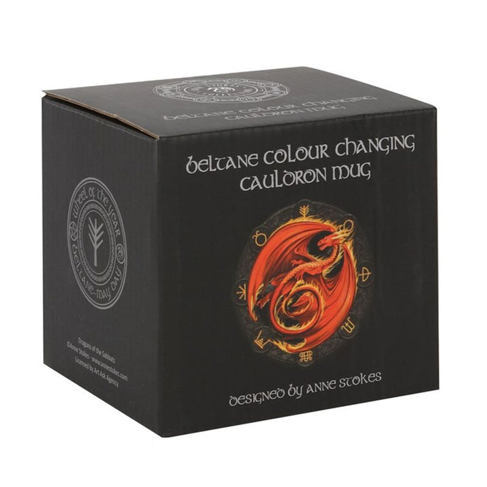 Beltane Colour Changing Cauldron Mug by Anne Stokes - The Gift Cabin UK