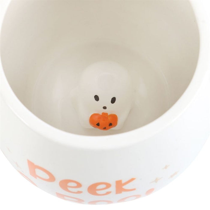 Peekaboo Ghost Rounded Mug - The Gift Cabin UK