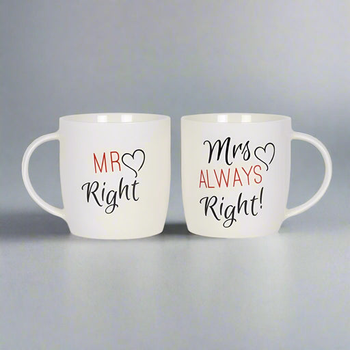 Set of 2 Mr & Mrs Mugs - The Gift Cabin UK