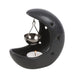 Black Crescent Moon Hanging Oil Burner - The Gift Cabin UK