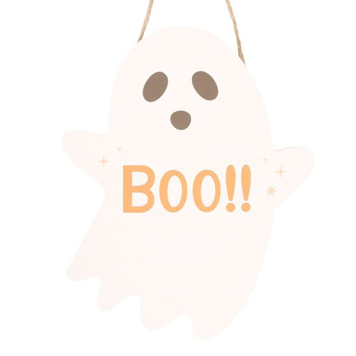 20cm Ghost Shaped Hanging Sign - The Gift Cabin UK