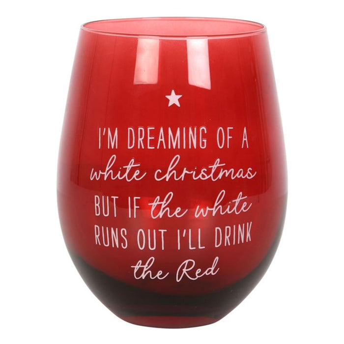 Dreaming of a White Christmas Stemless Glass - The Gift Cabin UK