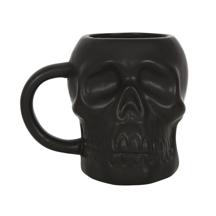 Matte Black Skull Mug - The Gift Cabin UK