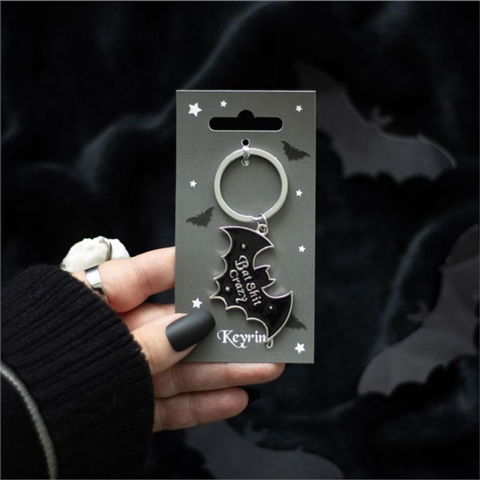 Bat Shit Crazy Keyring - The Gift Cabin UK