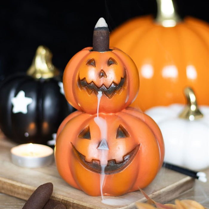 Stacked Pumpkins Backflow Incense Burner - The Gift Cabin UK