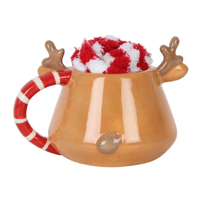 Reindeer Mug and Socks Set - The Gift Cabin UK