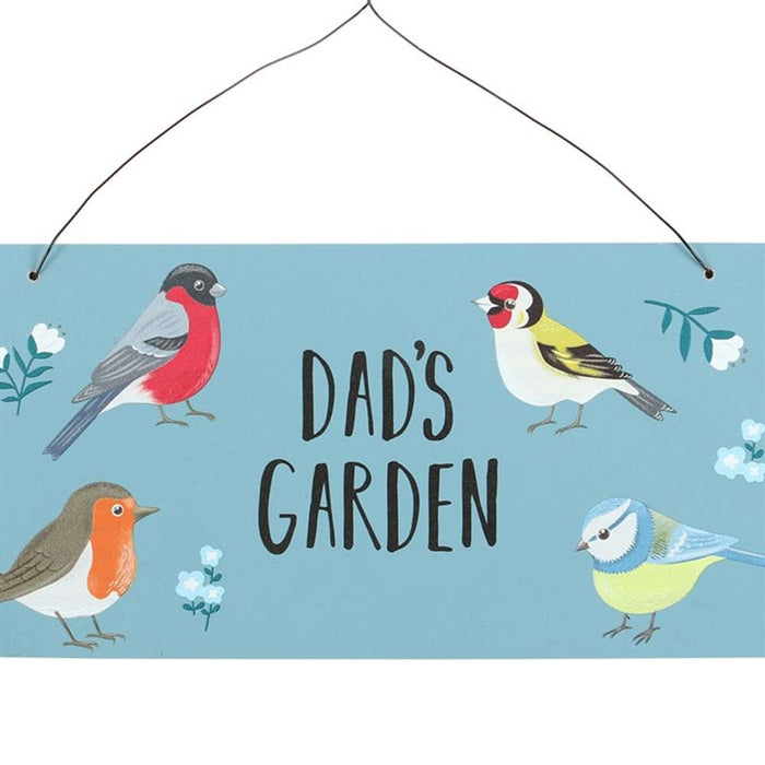 Dad's Garden British Garden Birds Sign - The Gift Cabin UK