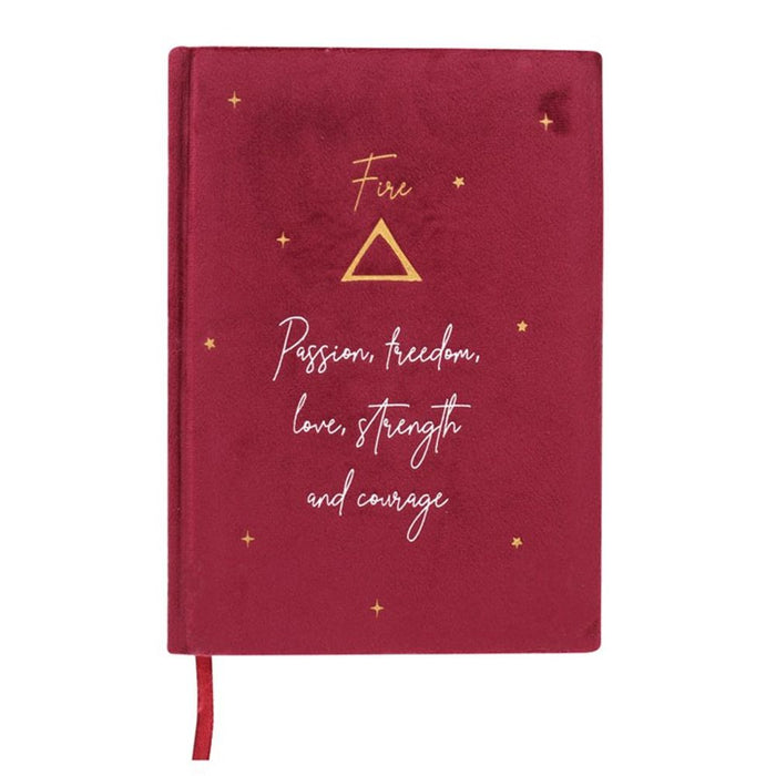 Fire Element Velvet A5 Notebook - The Gift Cabin UK