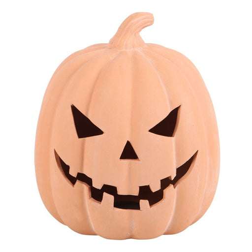 22cm Terracotta Pumpkin Ornament - The Gift Cabin UK