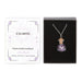 Calming Amethyst Crystal Chip Potion Bottle Necklace - The Gift Cabin UK