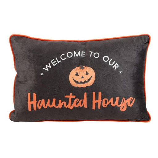 40cm Rectangular Haunted House Cushion - The Gift Cabin UK