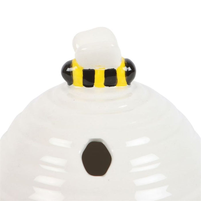 White Beehive Incense Cone Holder - The Gift Cabin UK