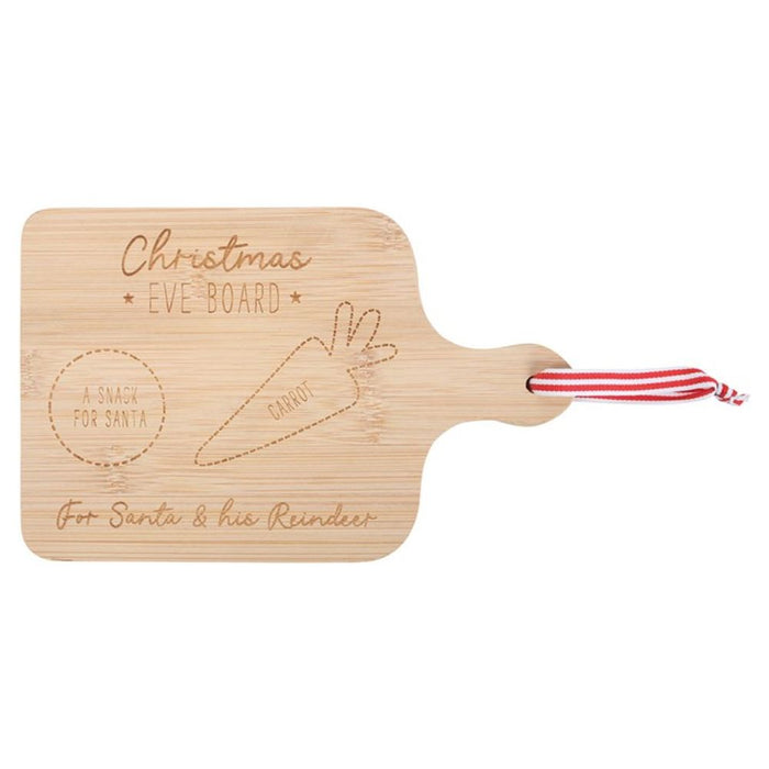 Wooden Christmas Eve Serving Board - The Gift Cabin UK