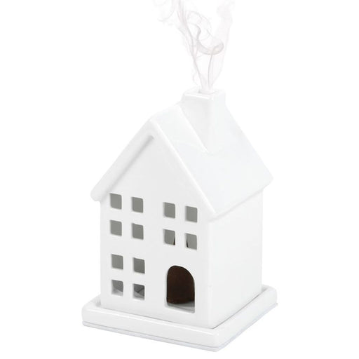 White House Incense Cone Holder - The Gift Cabin UK