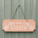 Life Is Better In The Garden Terracotta Hanging Sign - The Gift Cabin UK