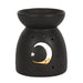 Black Mystical Moon Cut Out Oil Burner - The Gift Cabin UK