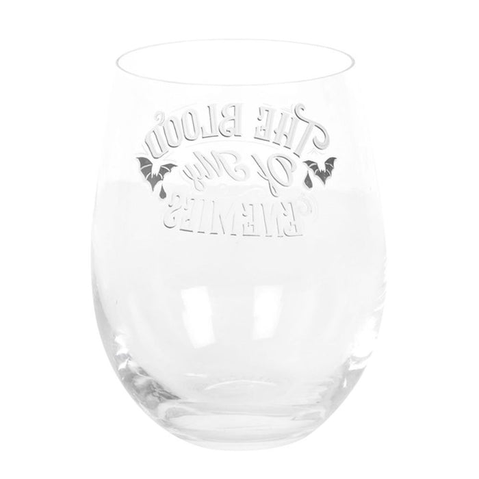 Blood Of My Enemies Stemless Wine Glass - The Gift Cabin UK