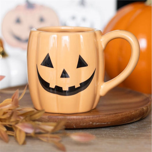 Jack-o'-Lantern Pumpkin Shaped Mug - The Gift Cabin UK