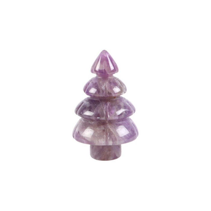 Amethyst Crystal Christmas Tree in a Bag - The Gift Cabin UK