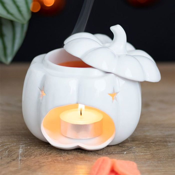 White Pumpkin Oil Burner - The Gift Cabin UK