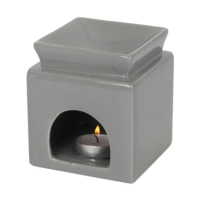 Grey Family Cut Out Oil Burner - The Gift Cabin UK