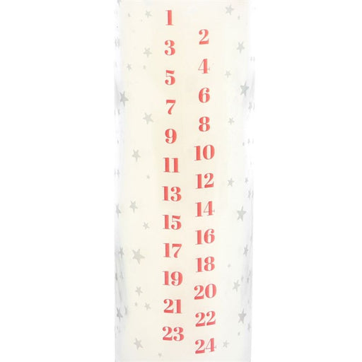 White Vanilla Advent Tube Candle - The Gift Cabin UK