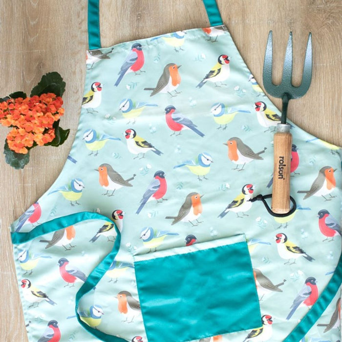 British Garden Birds Cotton Apron - The Gift Cabin UK