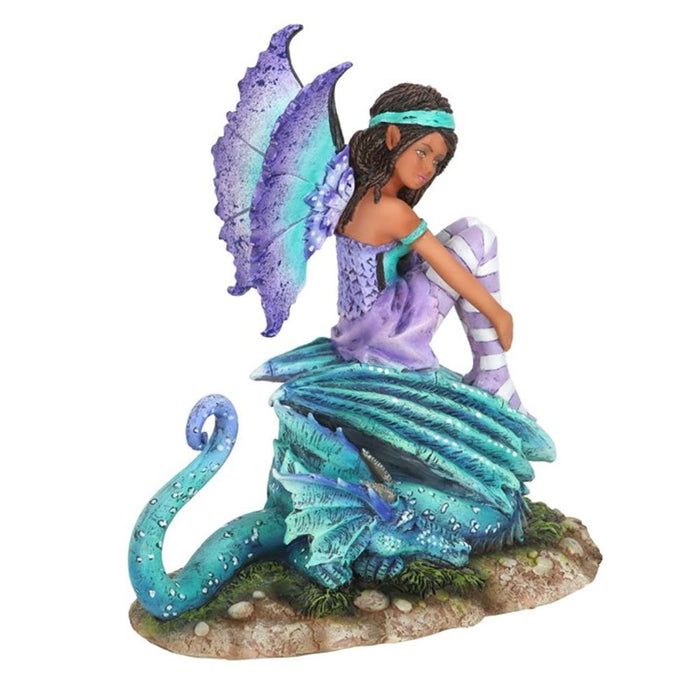 16cm Dragon Perch Fairy Figurine by Amy Brown - The Gift Cabin UK