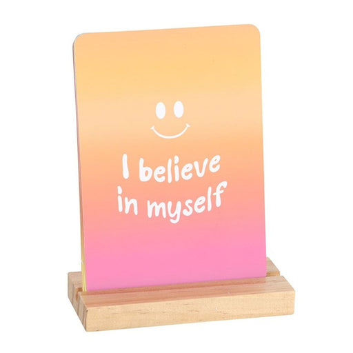 Mindful Moments Affirmation Cards with Wooden Stand - The Gift Cabin UK