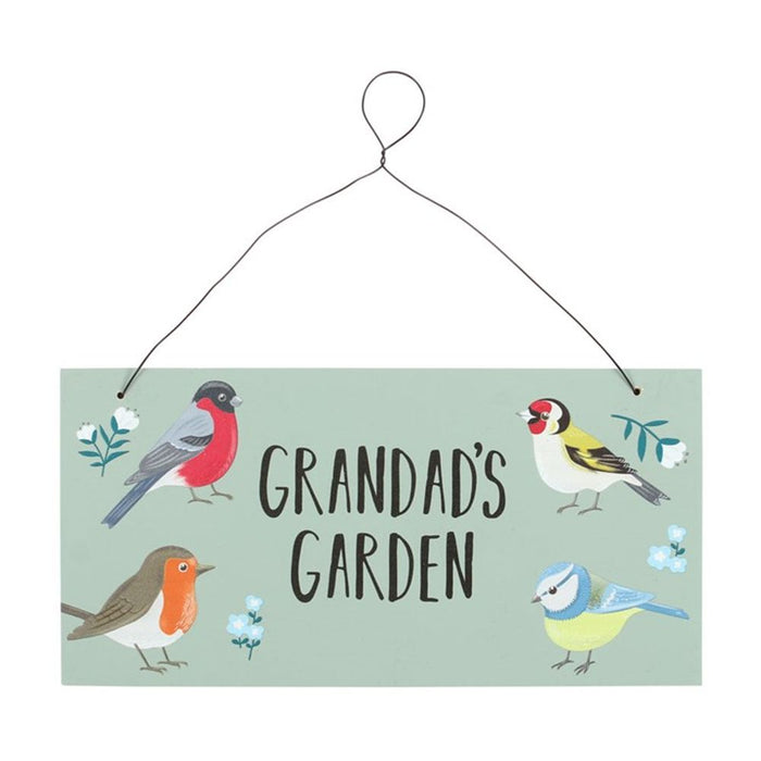 Grandad's Garden British Garden Birds Sign - The Gift Cabin UK