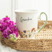 Grandma Wildflower Pedestal Mug - The Gift Cabin UK