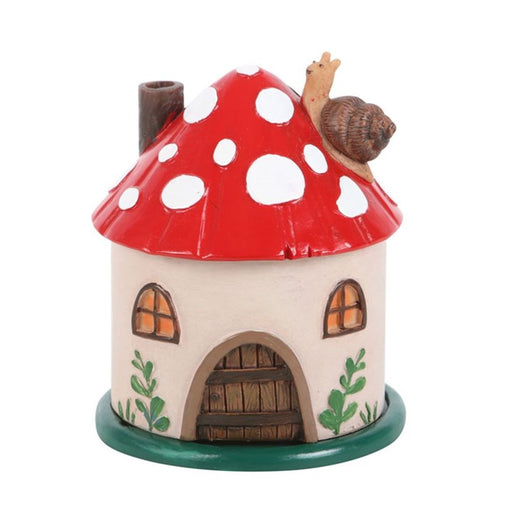 Mushroom House Resin Incense Cone Burner - The Gift Cabin UK