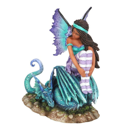 16cm Dragon Perch Fairy Figurine by Amy Brown - The Gift Cabin UK