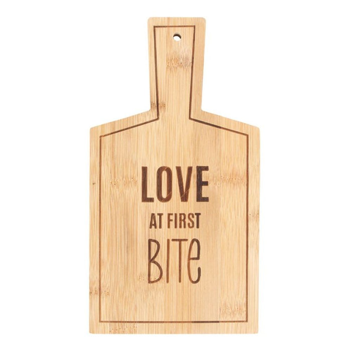 Love At First Bite Bamboo Serving Board - The Gift Cabin UK