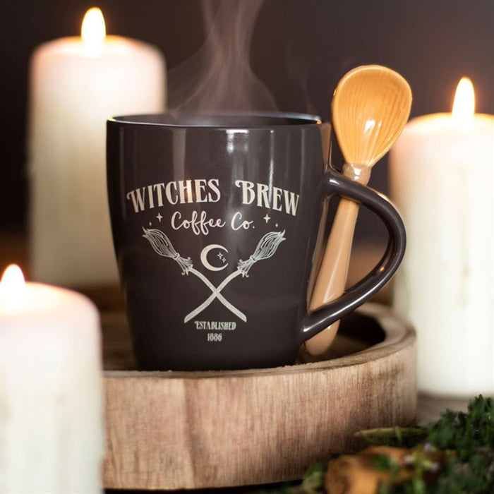 Witches Brew Coffee Co. Mug and Spoon Set - The Gift Cabin UK