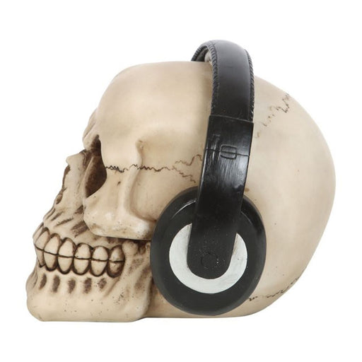 Skull Ornament with Headphones - The Gift Cabin UK