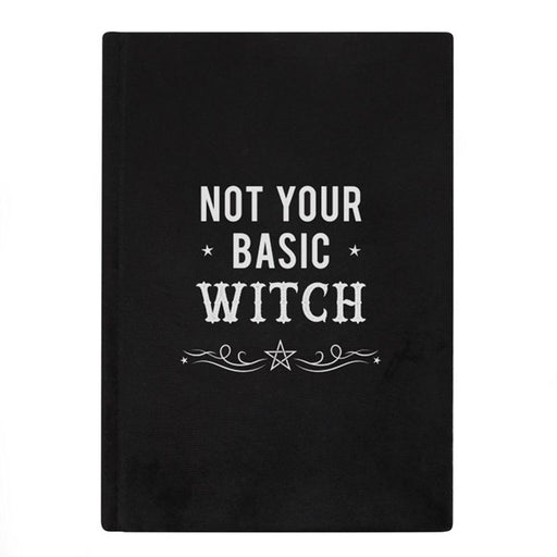 Not Your Basic Witch Velvet A5 Notebook - The Gift Cabin UK