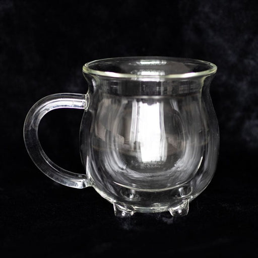 Clear Double Walled Glass Cauldron Mug - The Gift Cabin UK