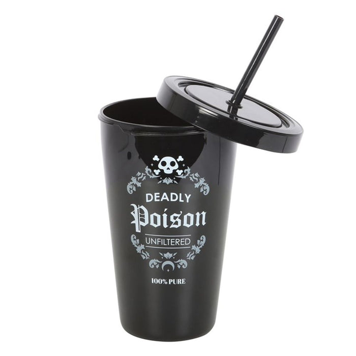 Deadly Poison Plastic Tumbler with Straw - The Gift Cabin UK