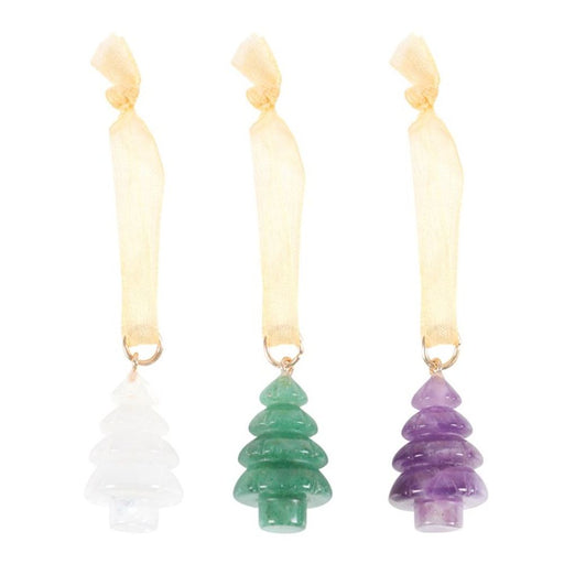 Set of 3 Crystal Christmas Tree Decorations - The Gift Cabin UK