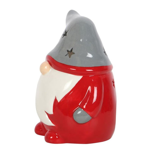 Red and Grey Gonk Tealight Holder - The Gift Cabin UK