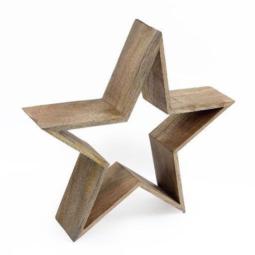 Wooden Star Decoration - The Gift Cabin UK