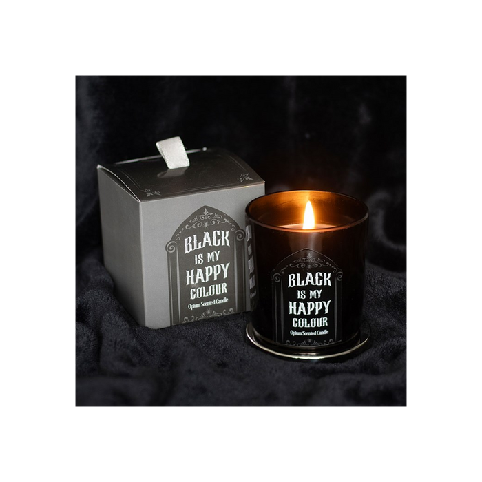 Black is My Happy Colour Opium Candle - The Gift Cabin UK