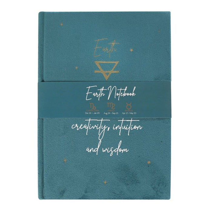 Earth Element Velvet A5 Notebook - The Gift Cabin UK